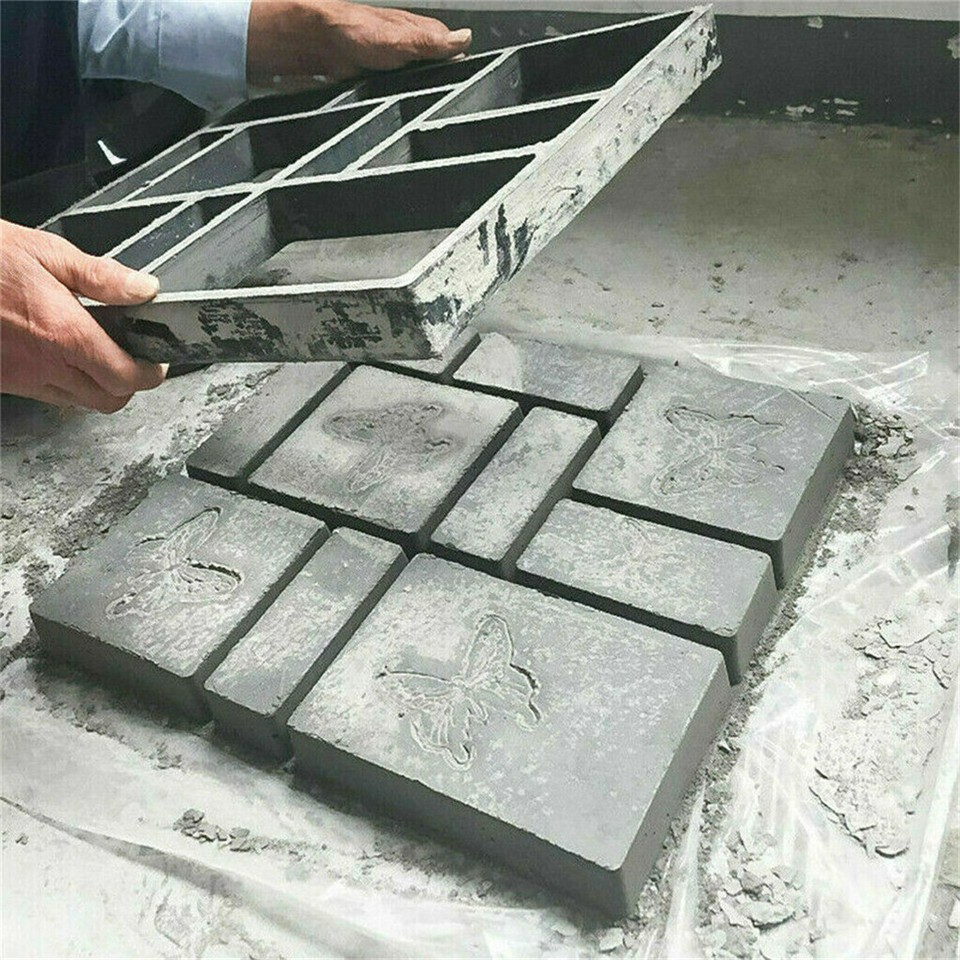 10Grids Garden Paving Brick Patio Concrete Slabs Maker Path Driveway Stone Mould view 3