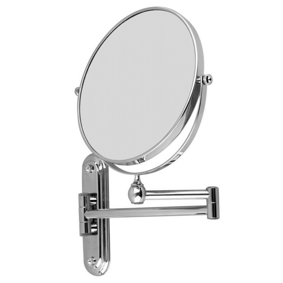 Bath Mirror 5X Magnification Wall Mounted Adjustable Makeup Mirror Arm Extend view 7