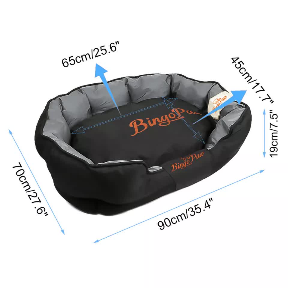 Thick Orthopedic Pet Bed Water-Resistant Cushion view 8