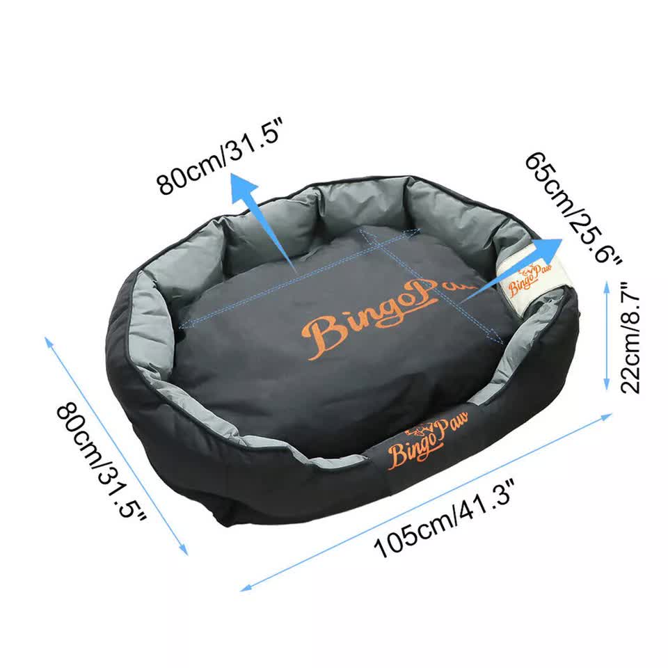 Thick Orthopedic Pet Bed Water-Resistant Cushion view 8