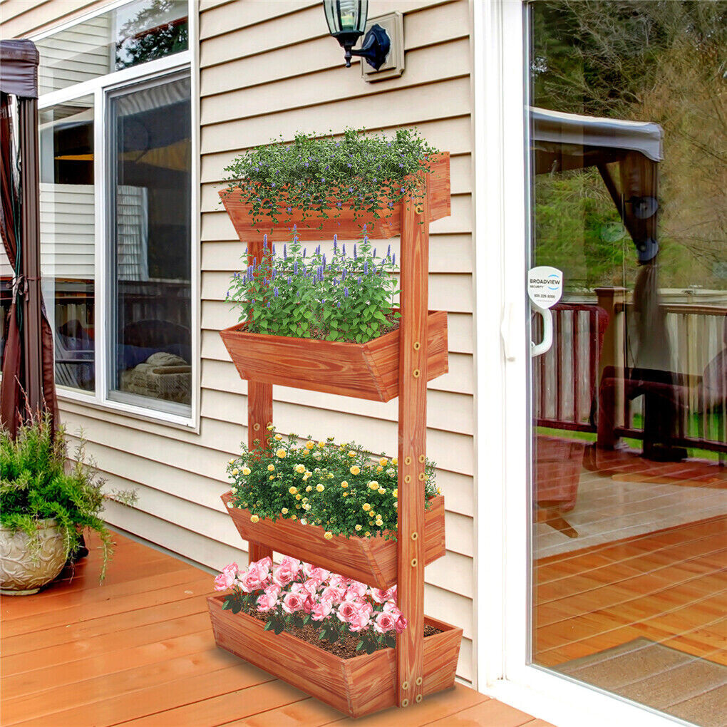 Fin Xxl Super Durable Elevated Planter Freestanding Rotatable Planter Box view 5