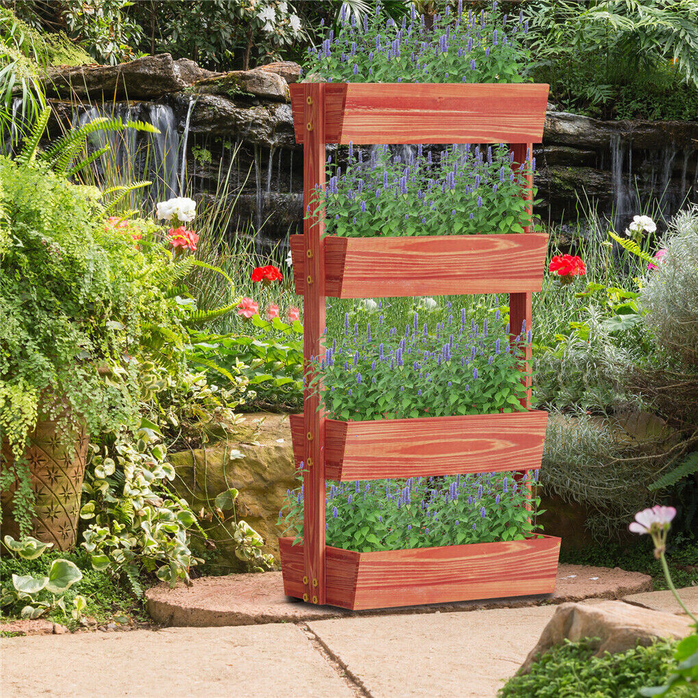 Fin Xxl Super Durable Elevated Planter Freestanding Rotatable Planter Box view 6
