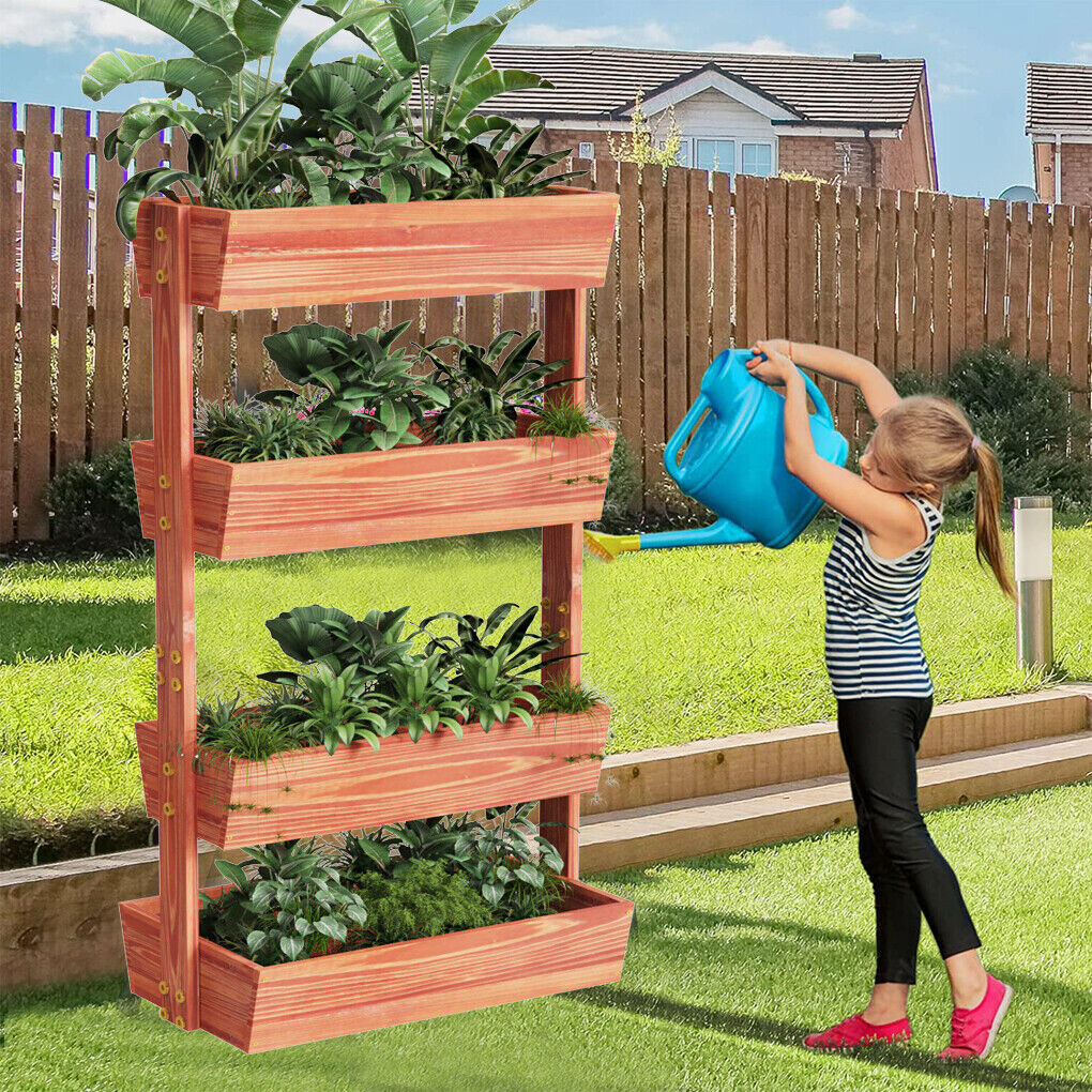 Fin Xxl Super Durable Elevated Planter Freestanding Rotatable Planter Box view 7