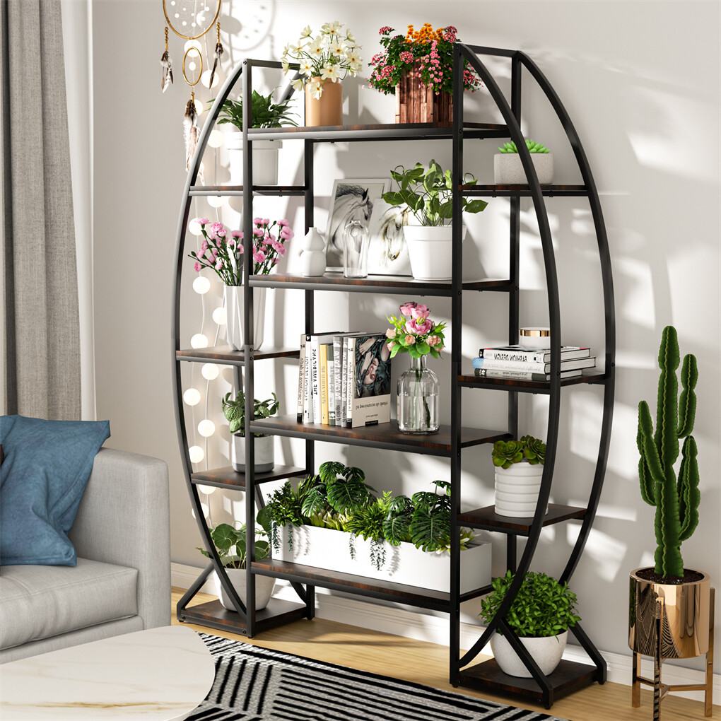 8 Tier Jumbo Plant Stand Vase Shape Flower Bonsai Pot Display Rack Indoor Outdoor view 5