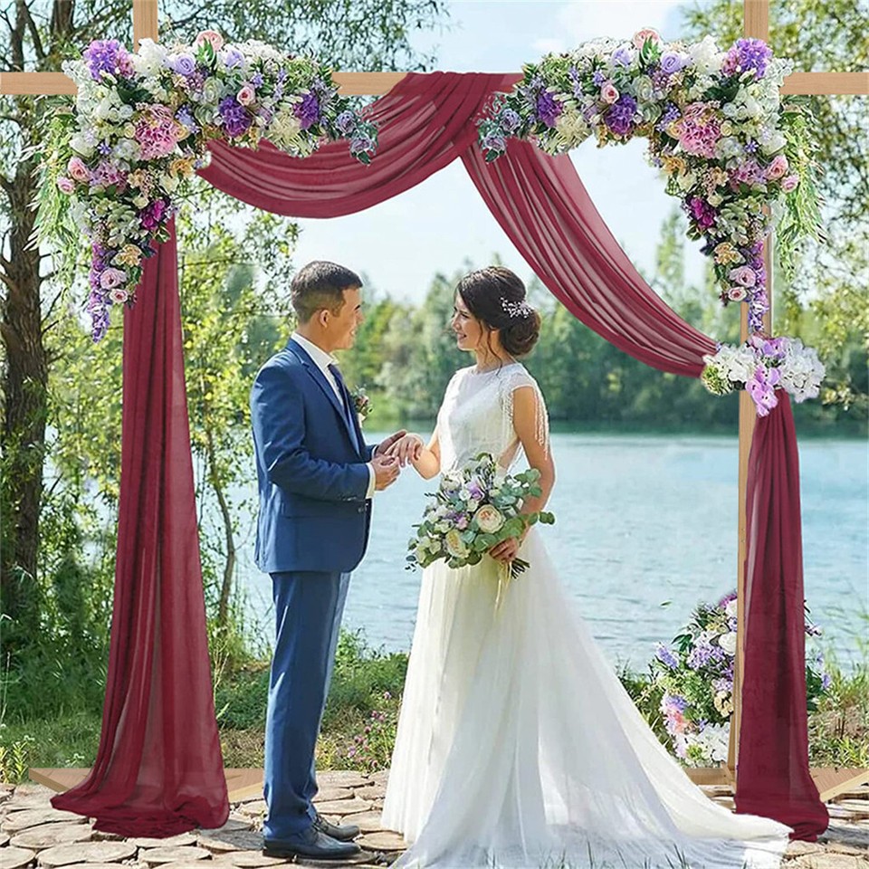 Heavy Duty Square Wedding Arch Wooden Backdrop Stand Balloon Floral Arch Frame view 3