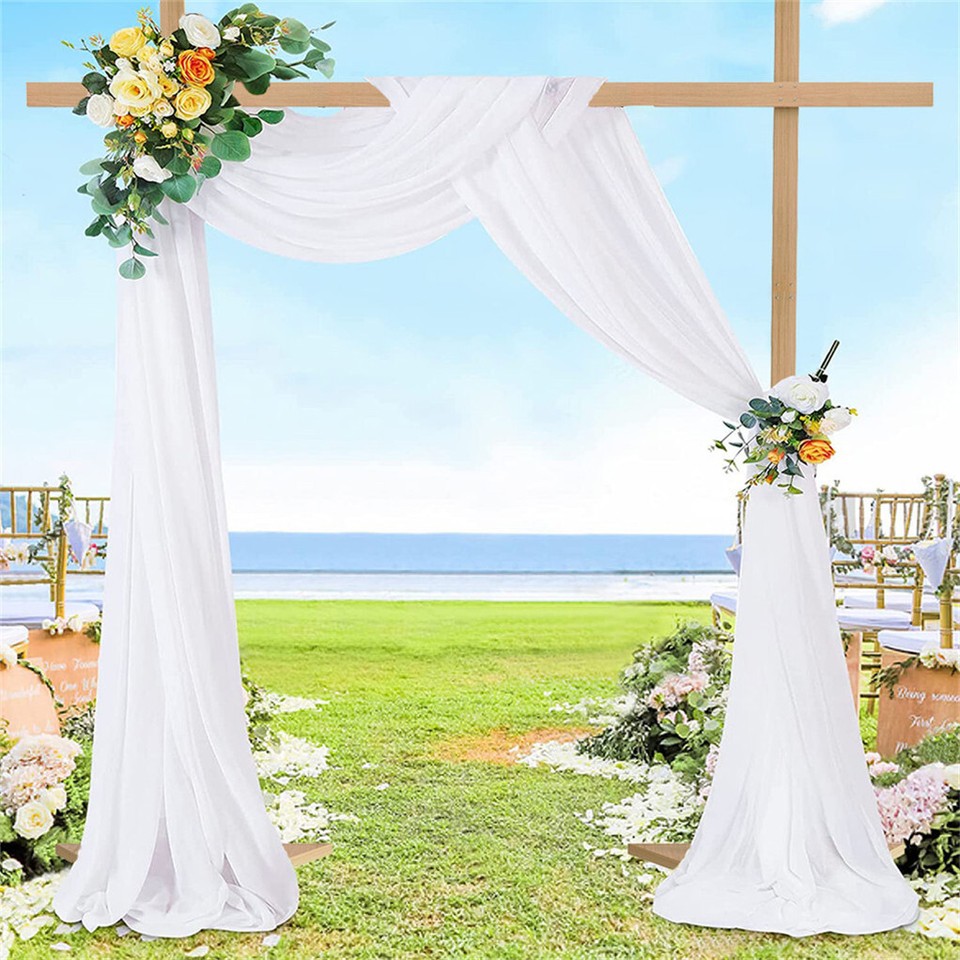 Heavy Duty Square Wedding Arch Wooden Backdrop Stand Balloon Floral Arch Frame view 4