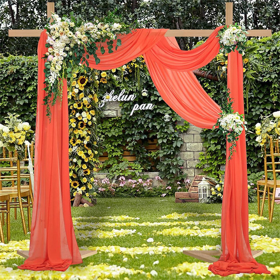 Heavy Duty Square Wedding Arch Wooden Backdrop Stand Balloon Floral Arch Frame view 6