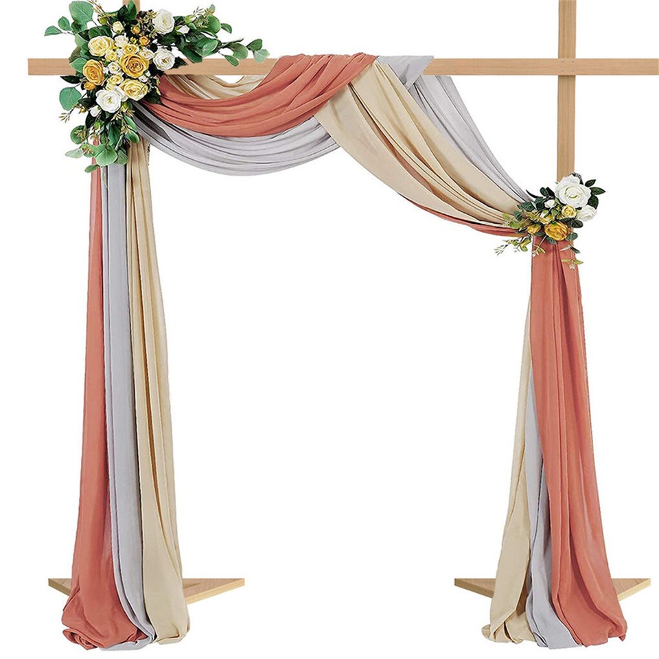 Heavy Duty Square Wedding Arch Wooden Backdrop Stand Balloon Floral Arch Frame view 8