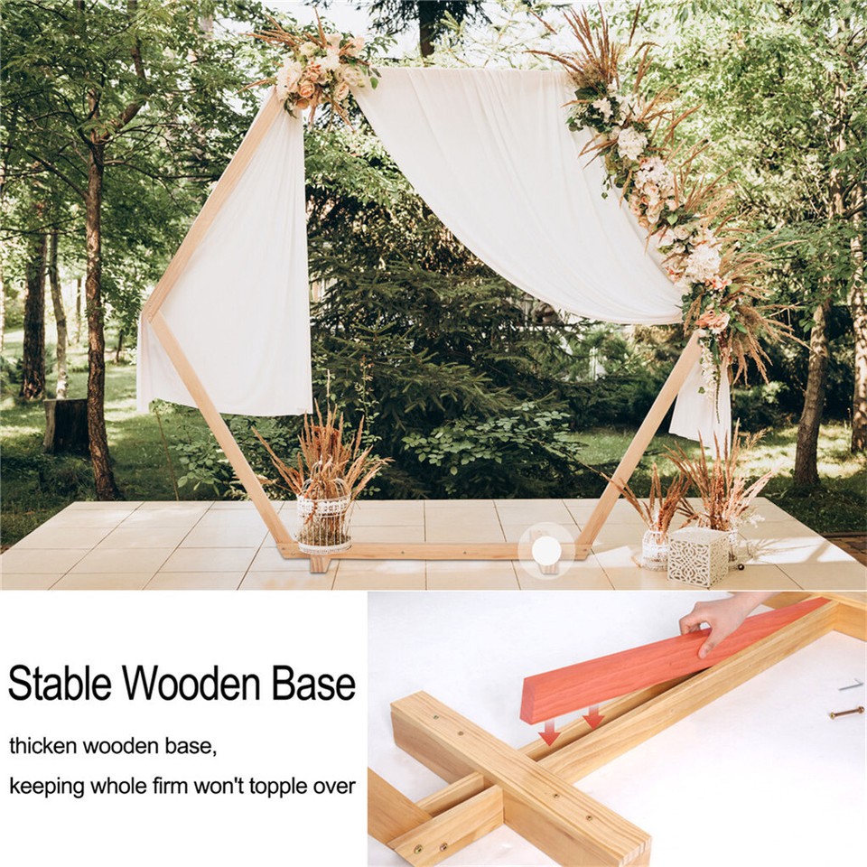 Gorgeous Wedding Arbor Wedding Backdrop Stand Wooden Arch f Garden Wedding Party view 5