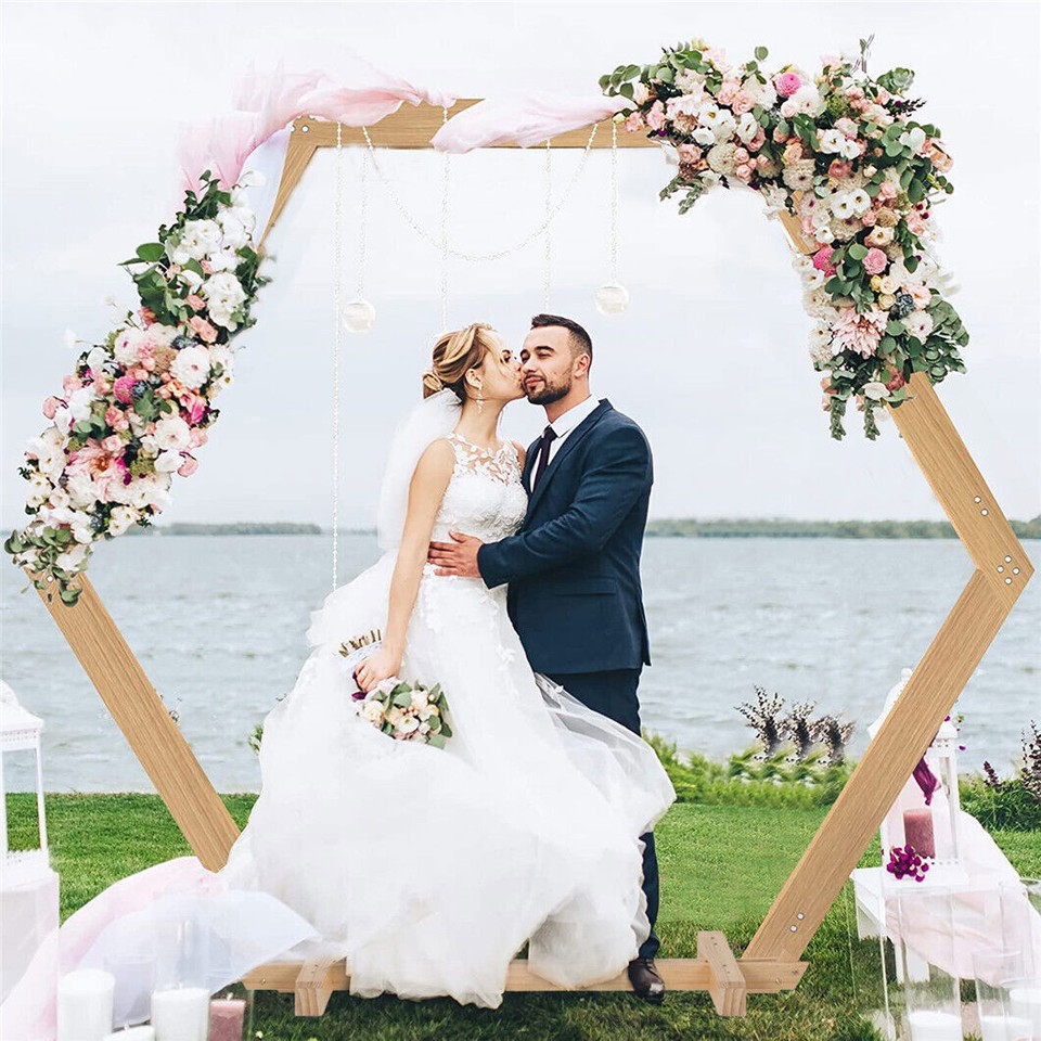 Gorgeous Wedding Arbor Wedding Backdrop Stand Wooden Arch f Garden Wedding Party view 6