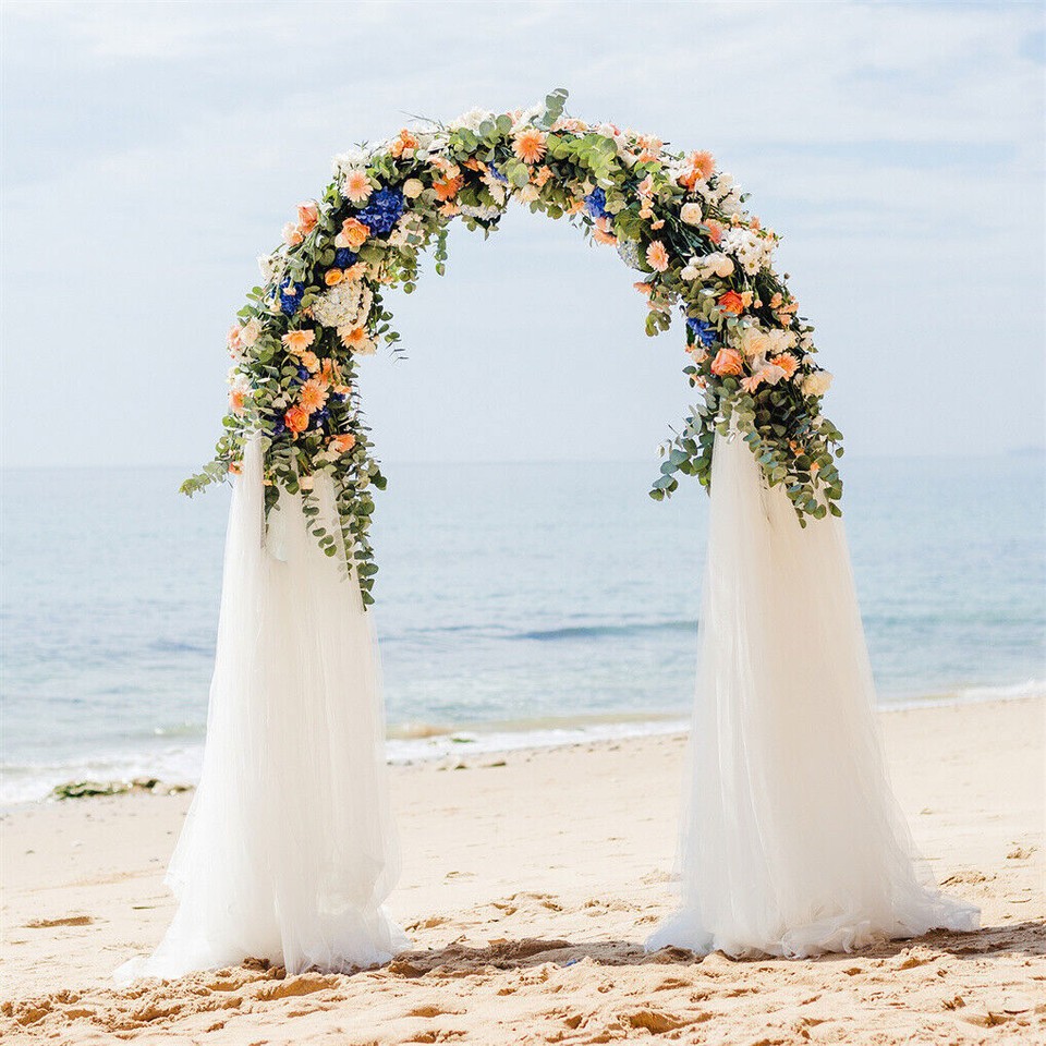Heavy Strong Metal Wedding Arch Garden Arbor Floral Backdrop Stand Indoor Outdoor view 5