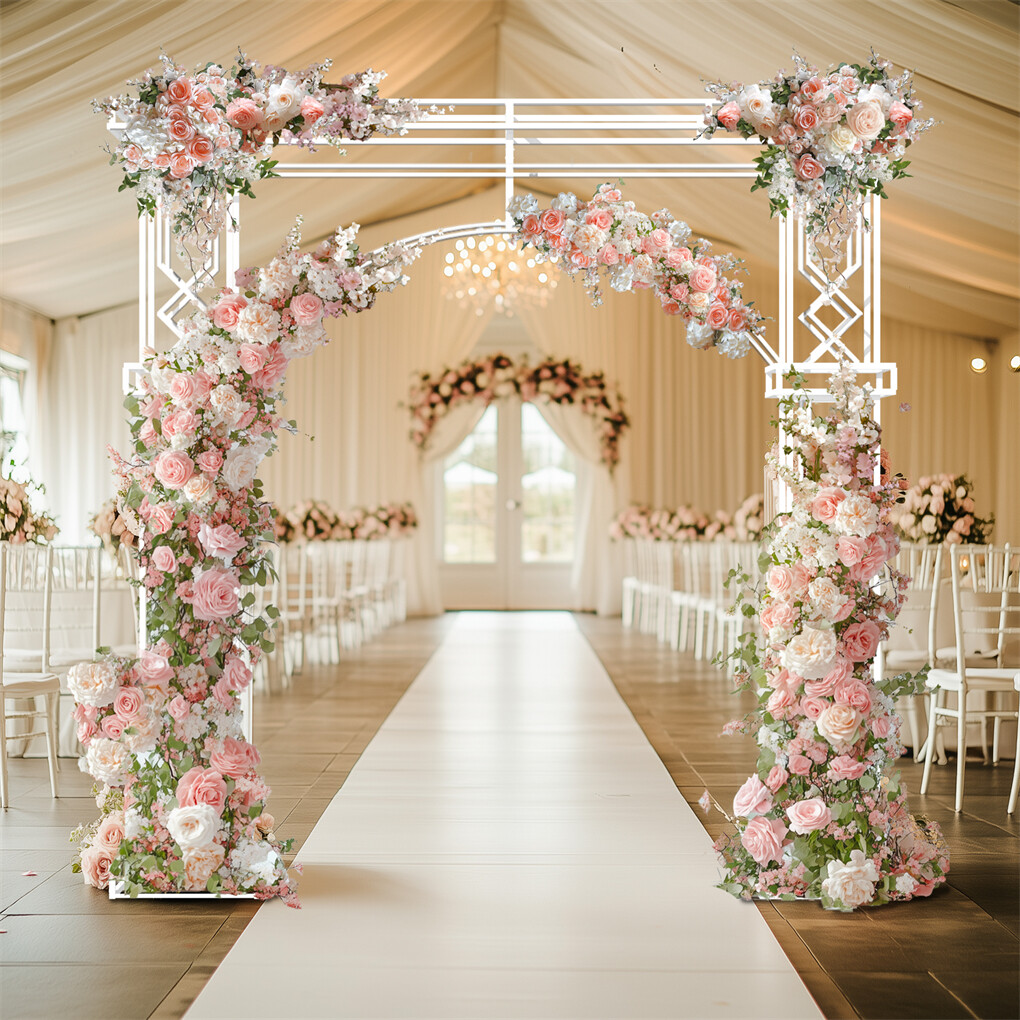 Fin 2.5M Oversized Metal Wedding Arch Stand Proposal Birthday Party Banquet Decor view 3