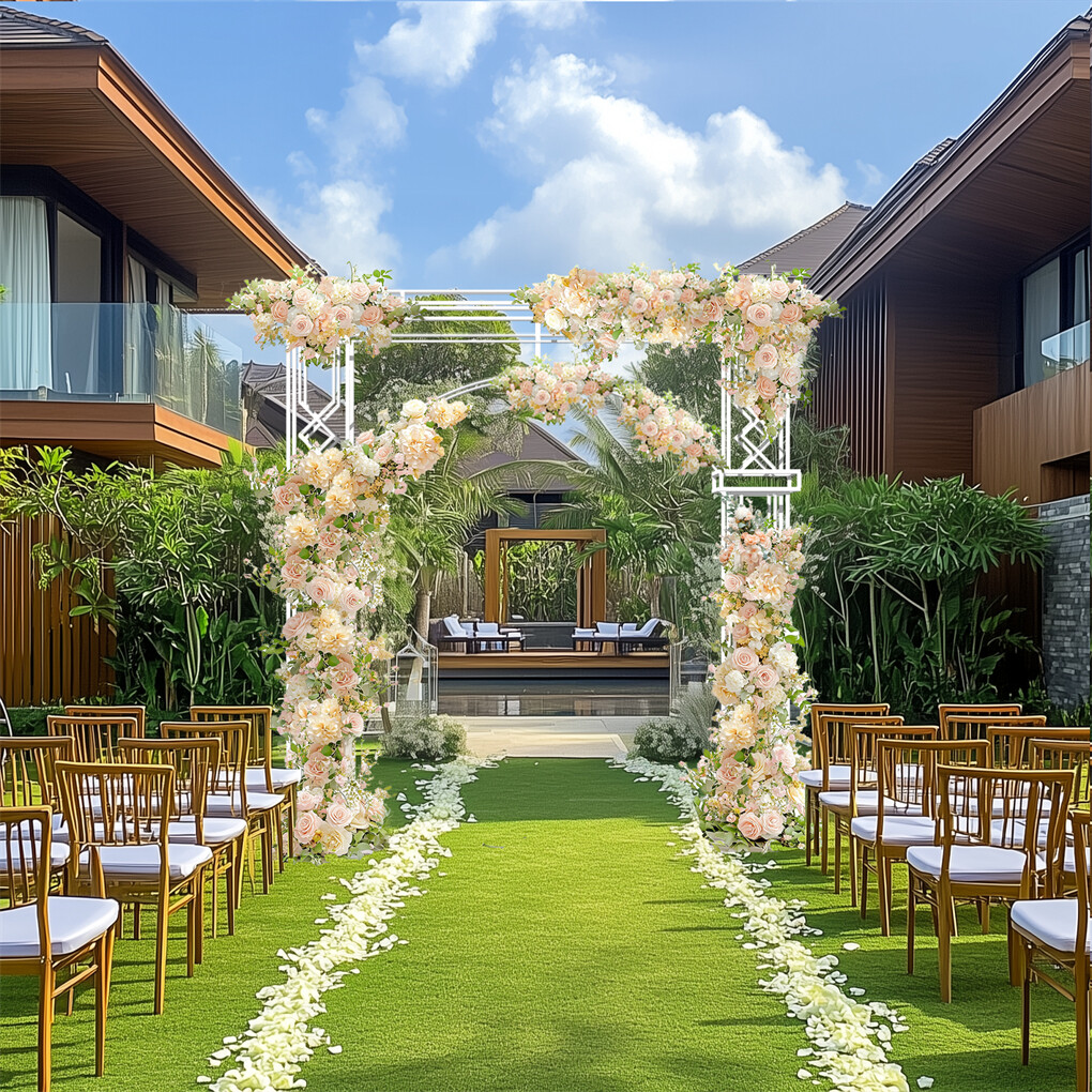 Fin 2.5M Oversized Metal Wedding Arch Stand Proposal Birthday Party Banquet Decor view 6