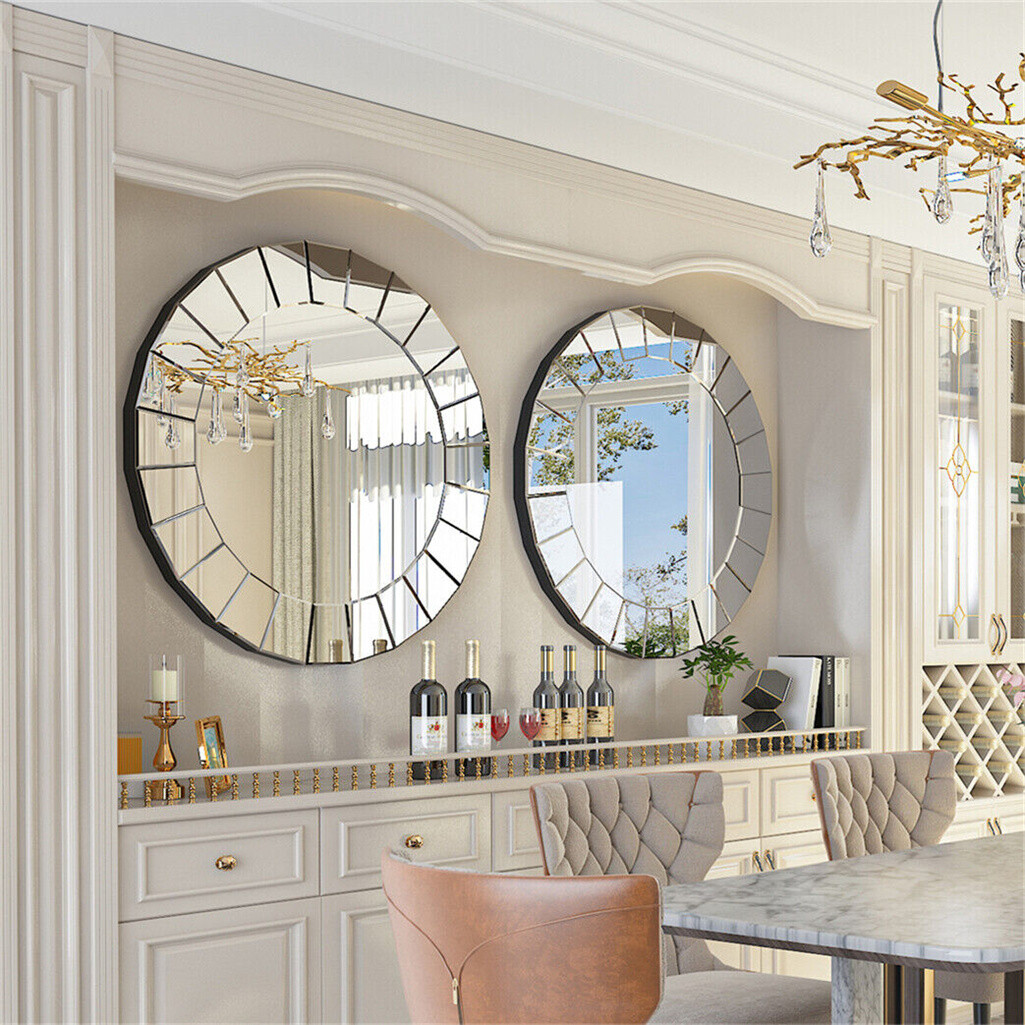 Ultra-modern Round Accent Mirror Venetian Ornate Mirror Decorative Wall Mirror view 4