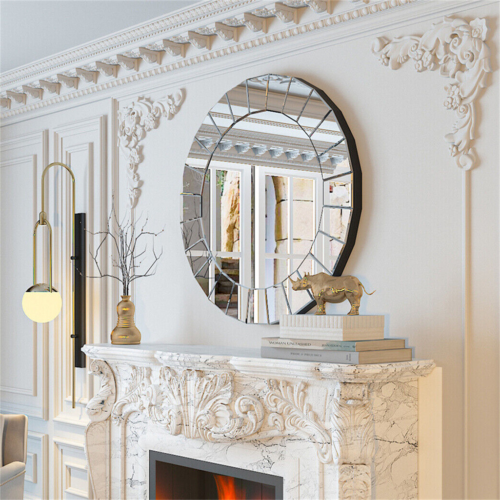 Ultra-modern Round Accent Mirror Venetian Ornate Mirror Decorative Wall Mirror view 5