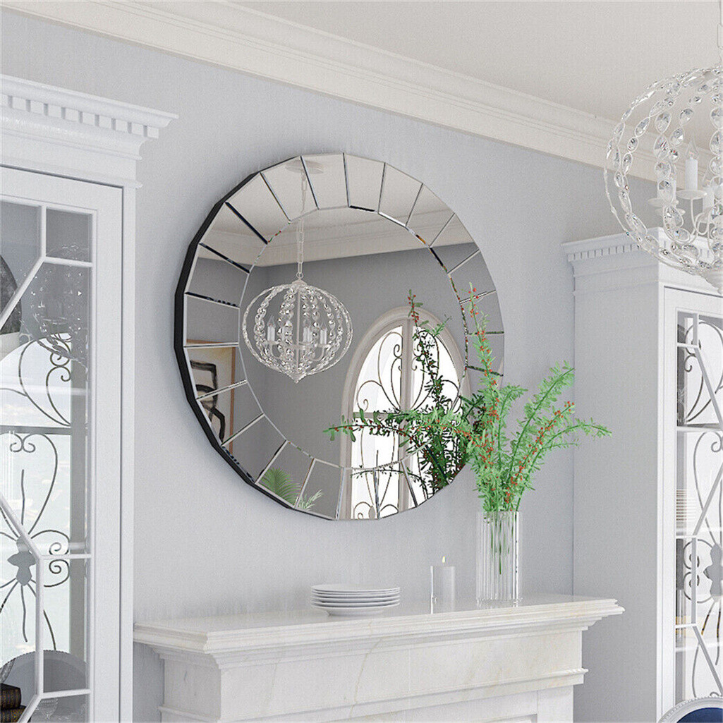 Ultra-modern Round Accent Mirror Venetian Ornate Mirror Decorative Wall Mirror view 6
