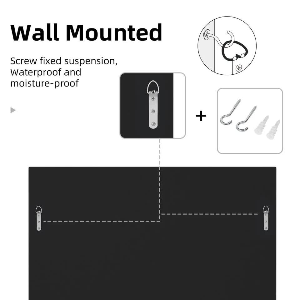 High-grade Unique Decorative Accent Mirror Elegant Square Wall Silver HD Mirror view 8
