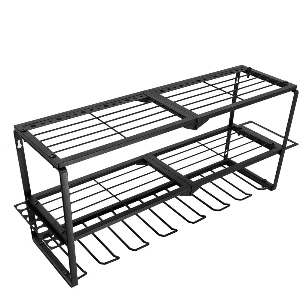 P&P Heavy Duty Power Tool Organizer with 7 Drill Holders Wall Mounted Garage view 2