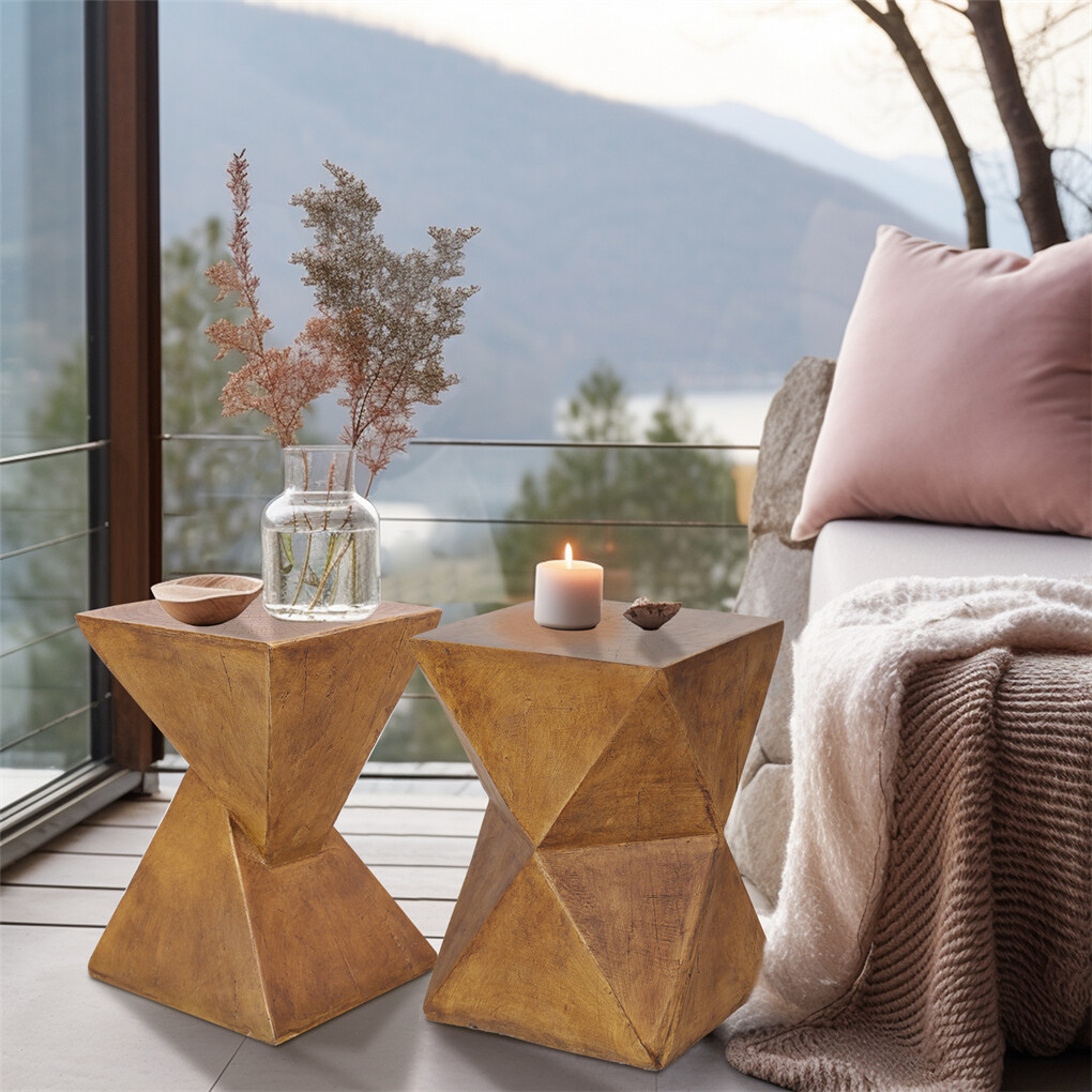 Twist Table Teak Root Shape Stool Pedestal Coffee Table view 3