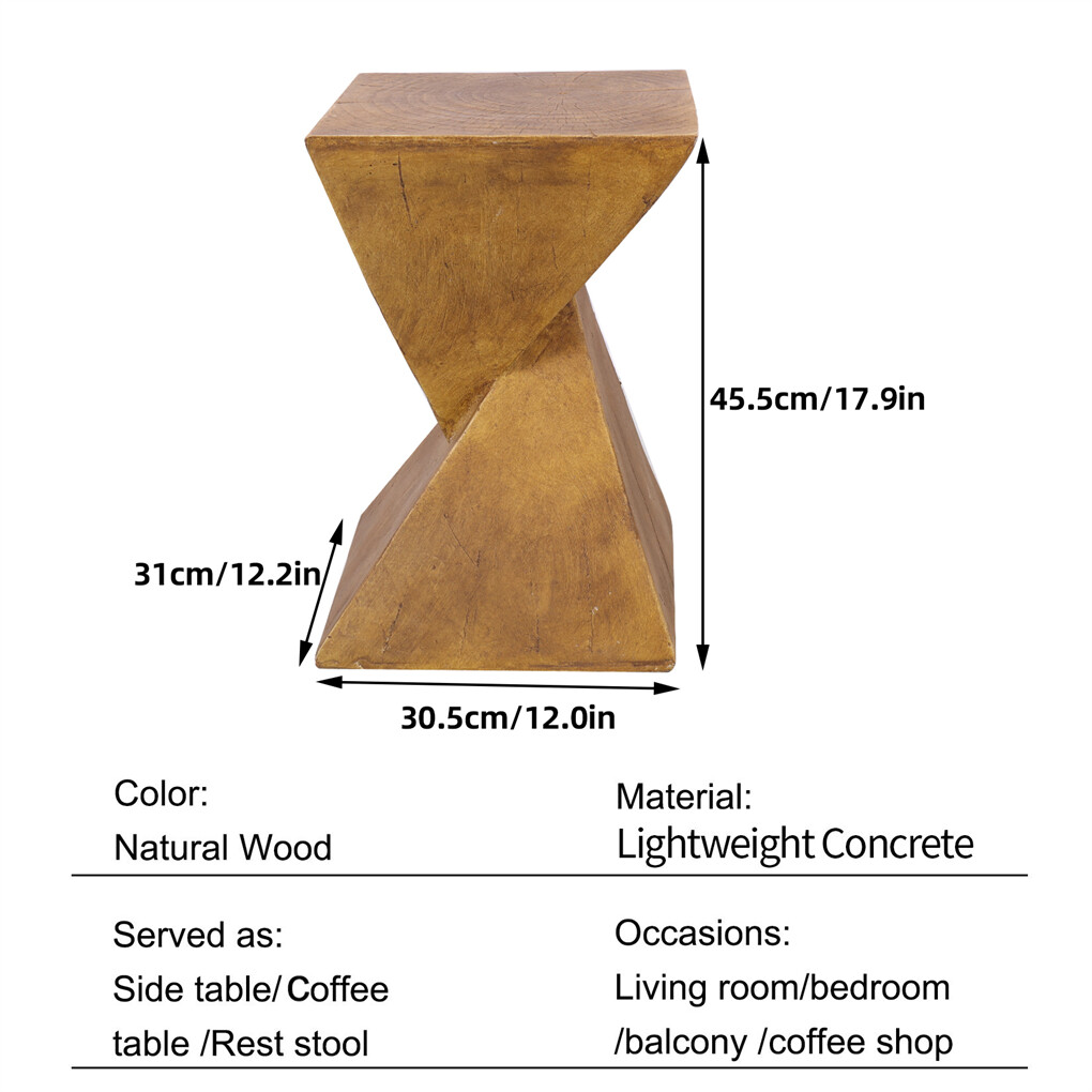 Twist Table Teak Root Shape Stool Pedestal Coffee Table view 5