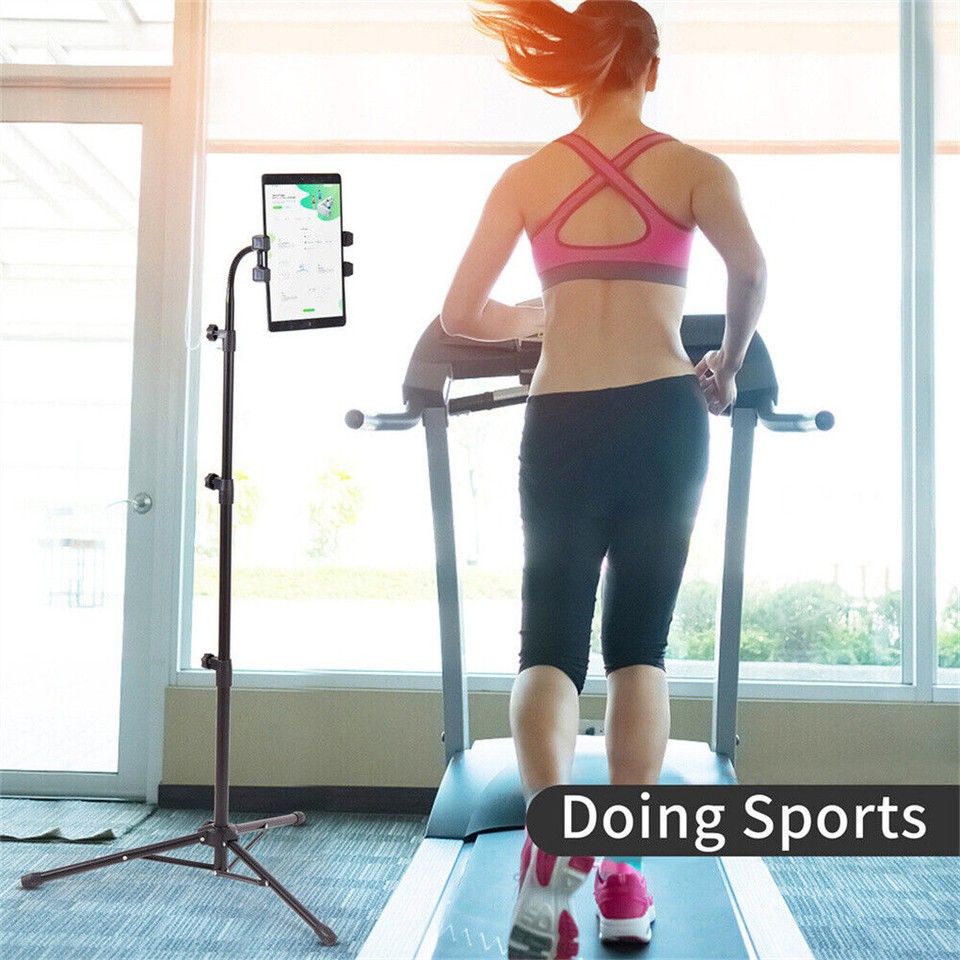 Adjustable 4.7-12.9" Stable Tripod Floor Stand Lazy Tablet Mount Holder for iPad view 4