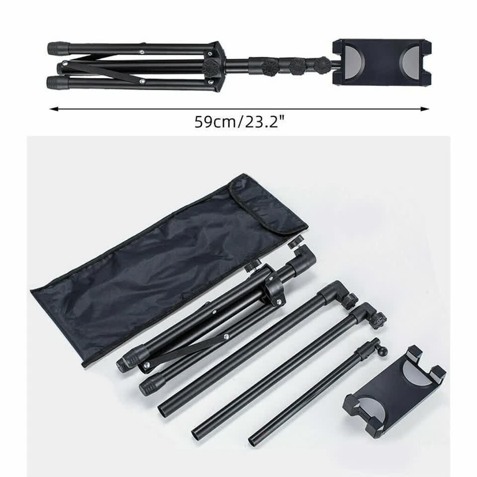 Adjustable 4.7-12.9" Stable Tripod Floor Stand Lazy Tablet Mount Holder for iPad view 11