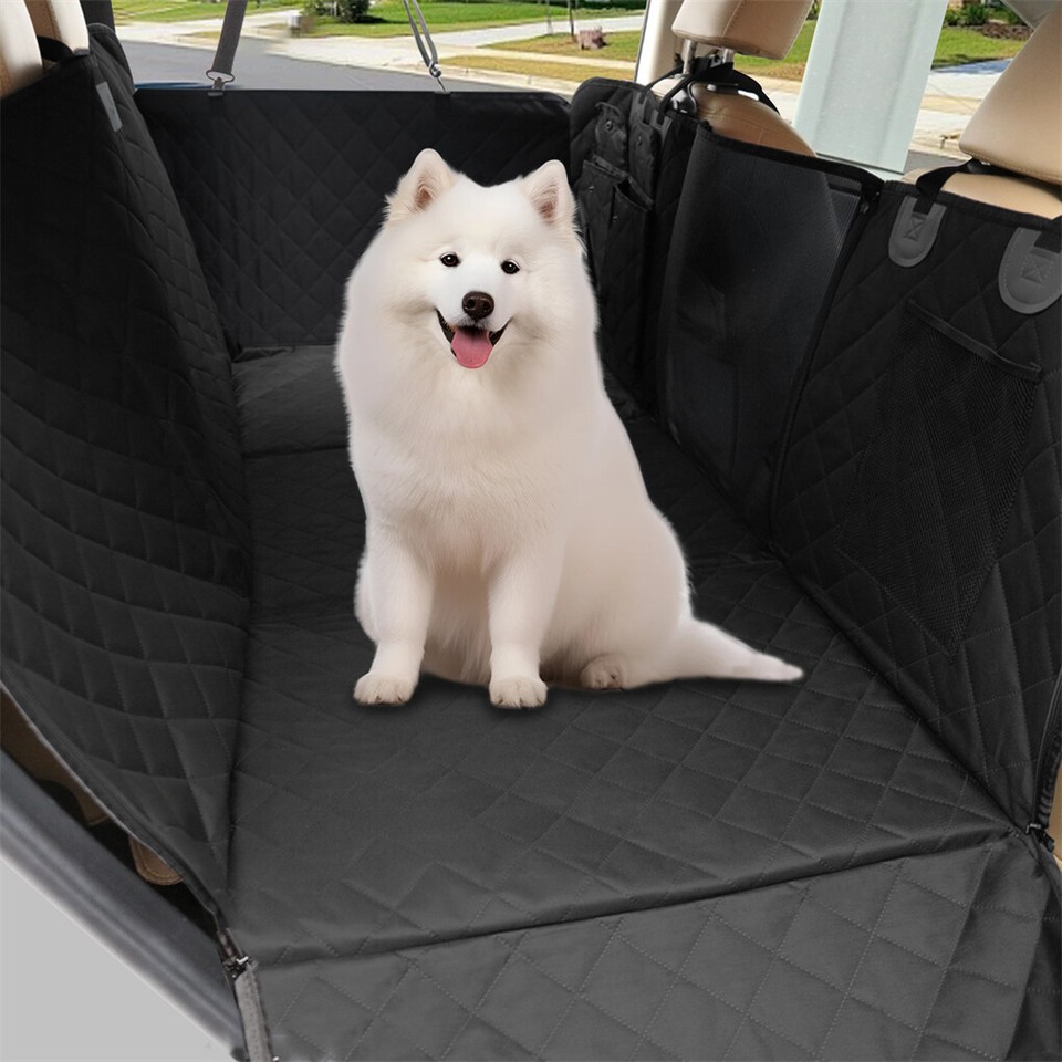 Large Dogs Back Seat Extender Waterproof Dog Hammock Car Seats with Hard Bottom view 4