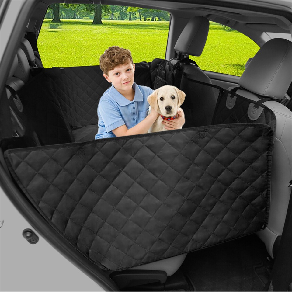 Large Dogs Back Seat Extender Waterproof Dog Hammock Car Seats with Hard Bottom view 7