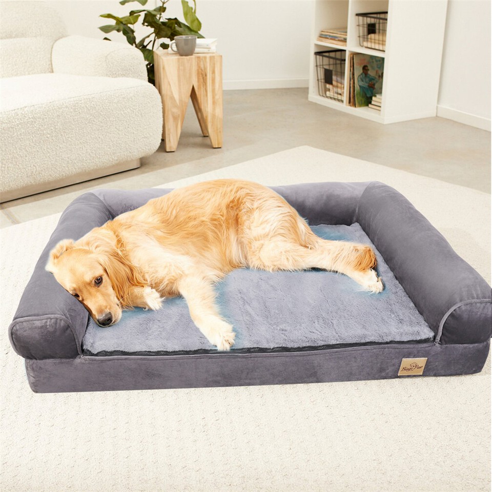 Orthopedic Dog Bed with Bolster Comfort Mattress view 4