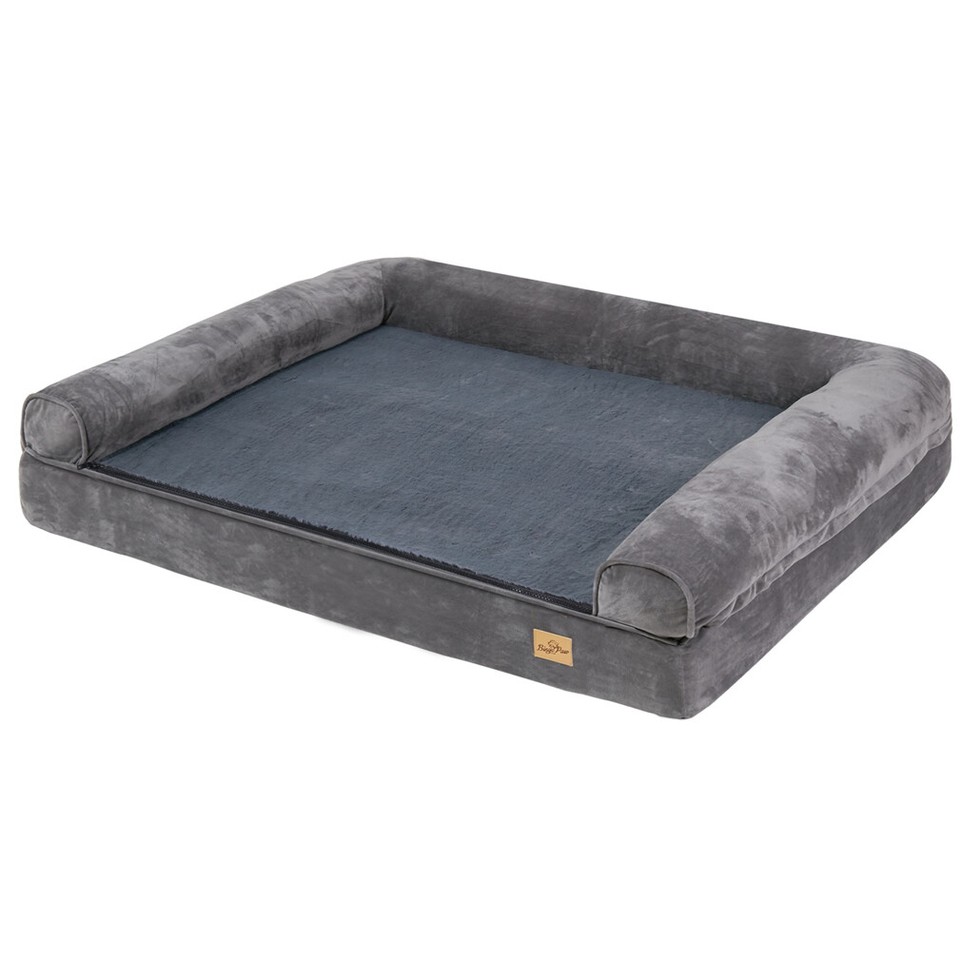 Orthopedic Dog Bed with Bolster Comfort Mattress