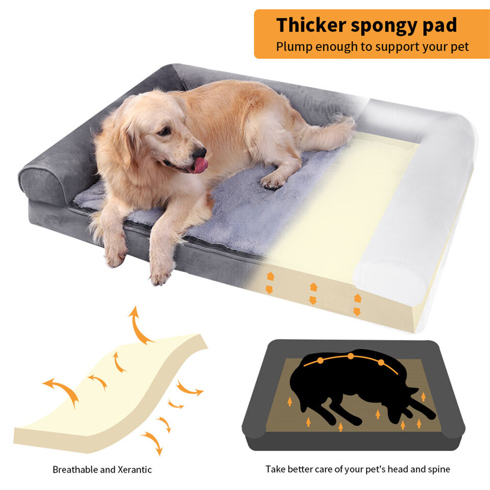 Orthopedic Dog Bed with Bolster Comfort Mattress view 10