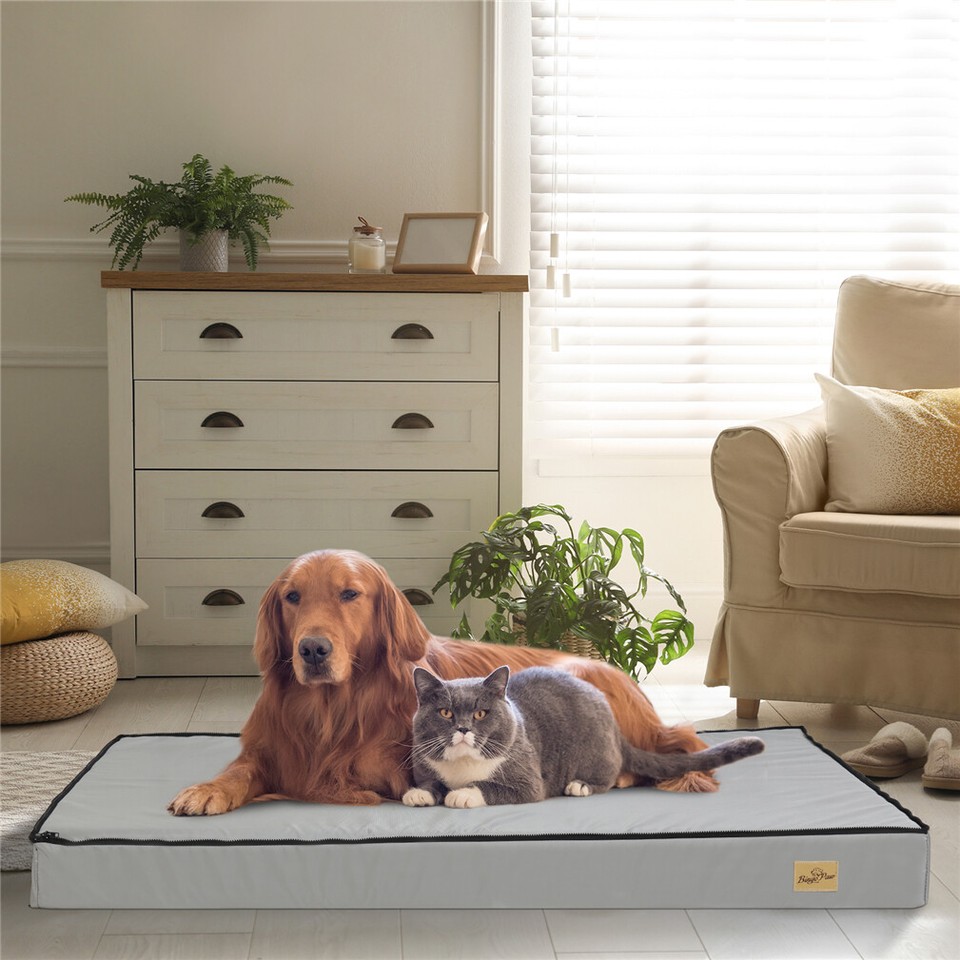 Soft Washable Dog Bed with Anti-Slip Crate Mat view 2