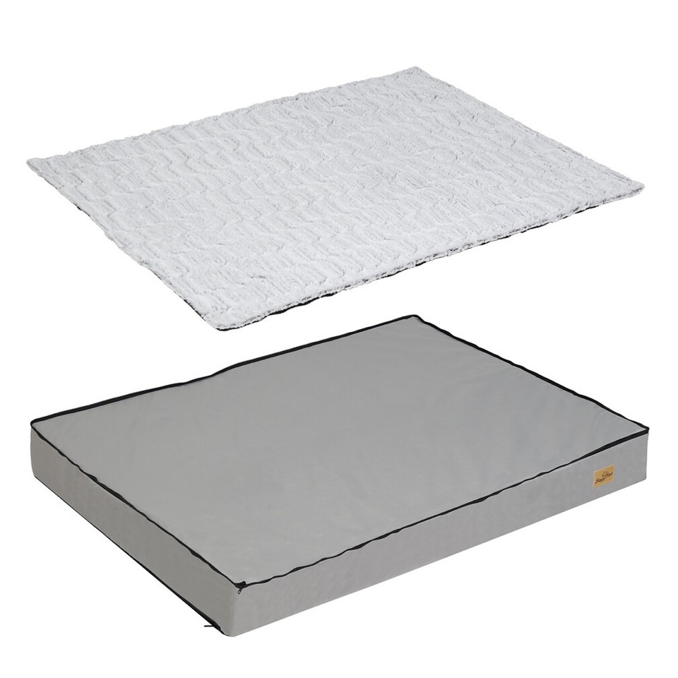 Soft Washable Dog Bed with Anti-Slip Crate Mat view 6
