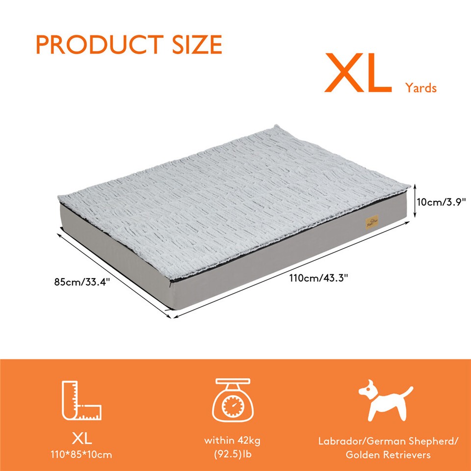 Soft Washable Dog Bed with Anti-Slip Crate Mat view 10
