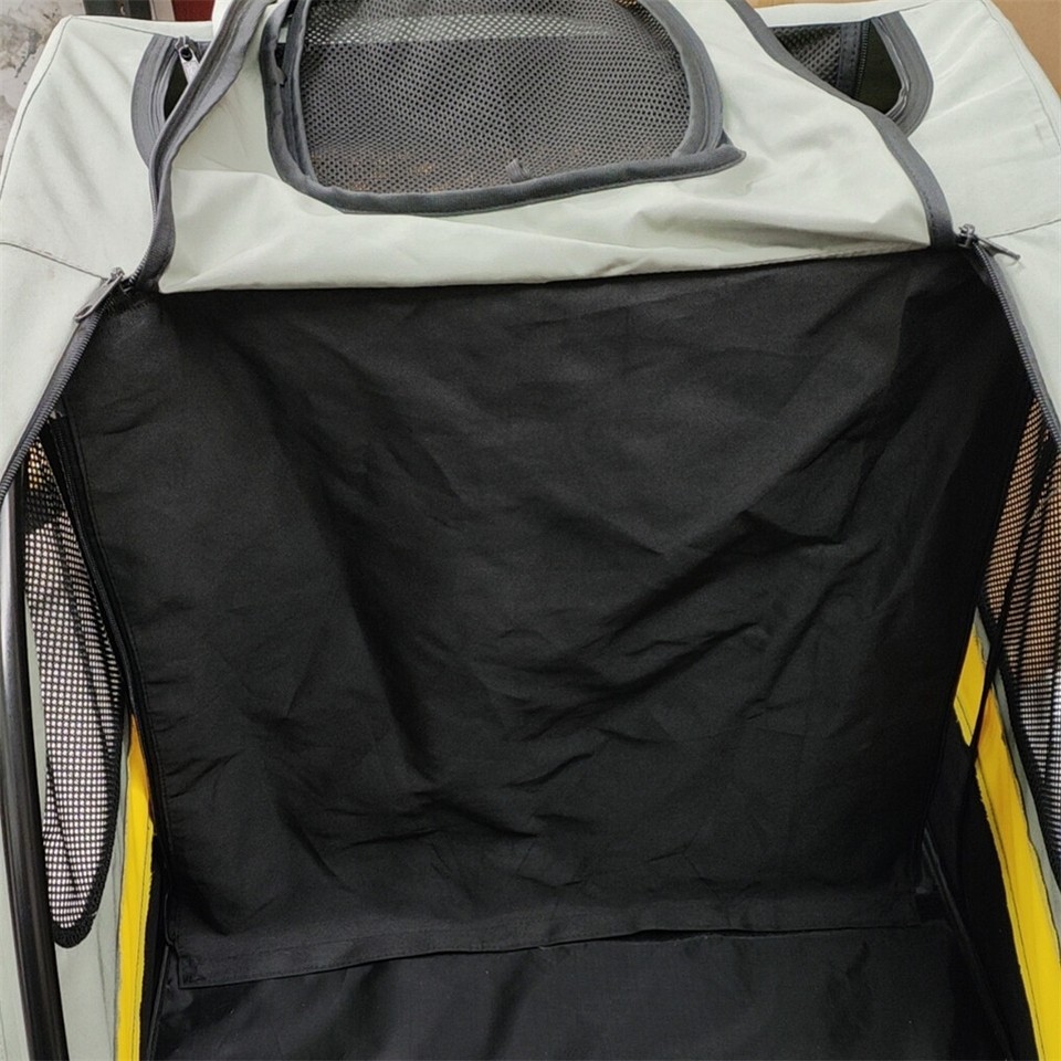 Two Dogs Stroller Divider Pet Travel Stroller Carrier One-key Folding Outdoor view 6