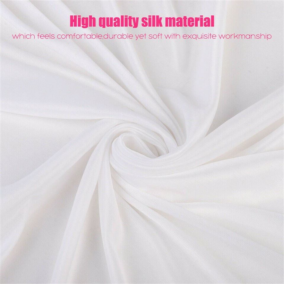 3mx6m 10ft Silk White Backdrop Drapes Curtain Wedding Ceremony Party Home view 9
