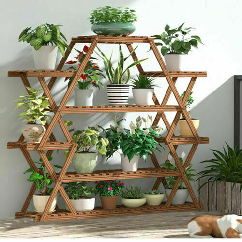 Multilayer Corner Garden Plant Stand Elegant and Practical Display Solution view 2