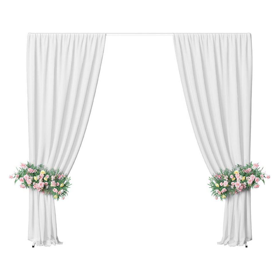 3x3M Square Wedding Arch Stand Metal Wedding Backdrop Decor White Flower Stand view 8