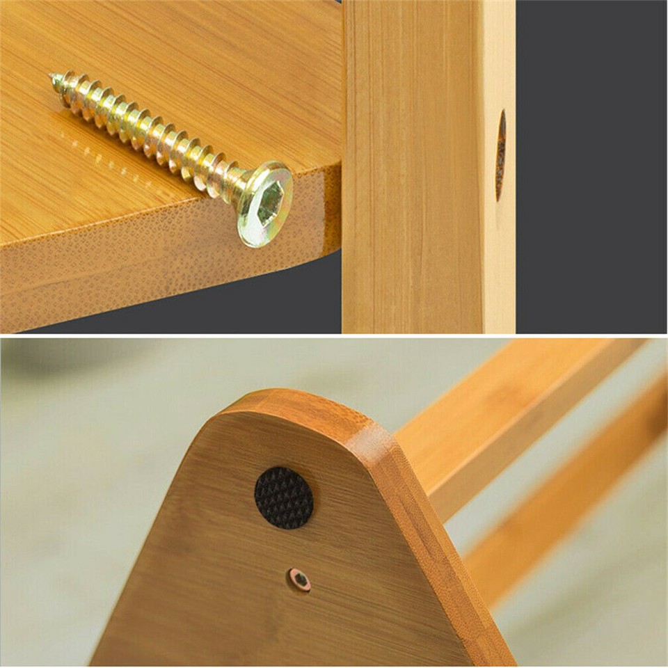 Solid Wood Floor Standing Hat Coat Jacket Hanger Storage Stand view 6