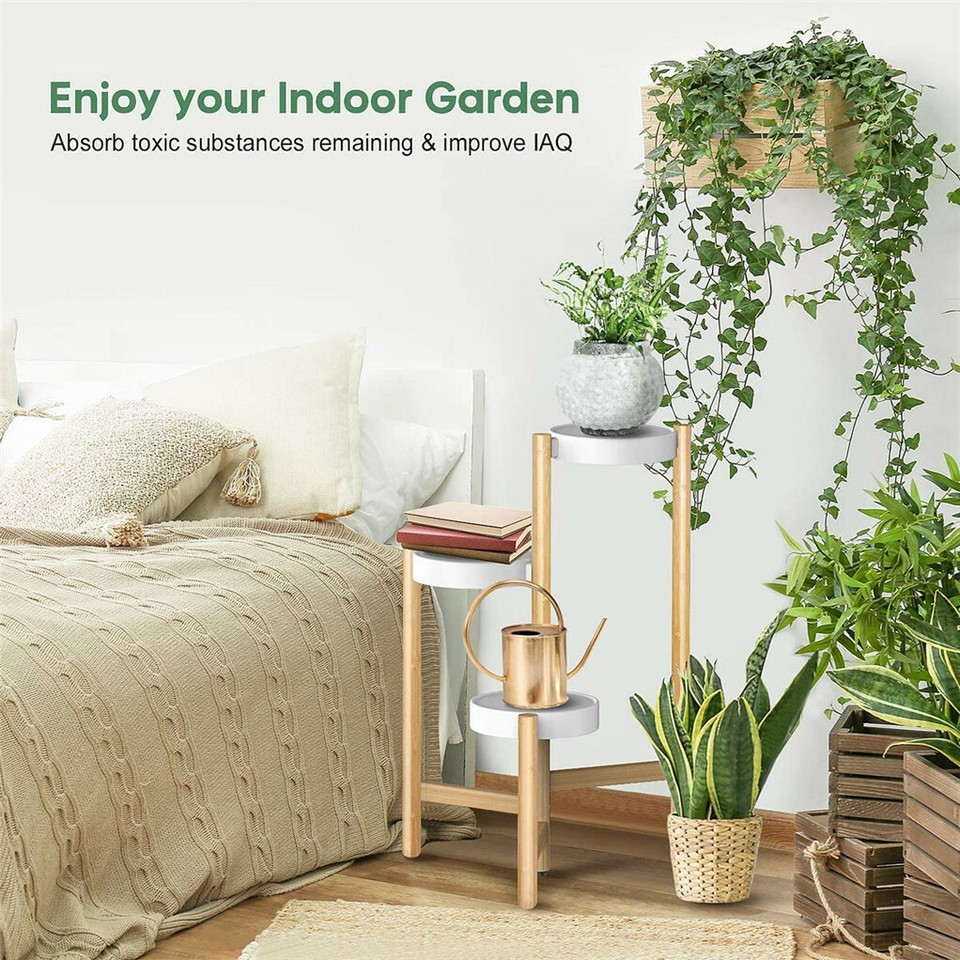 3 Tier Bamboo Plant Stand view 4