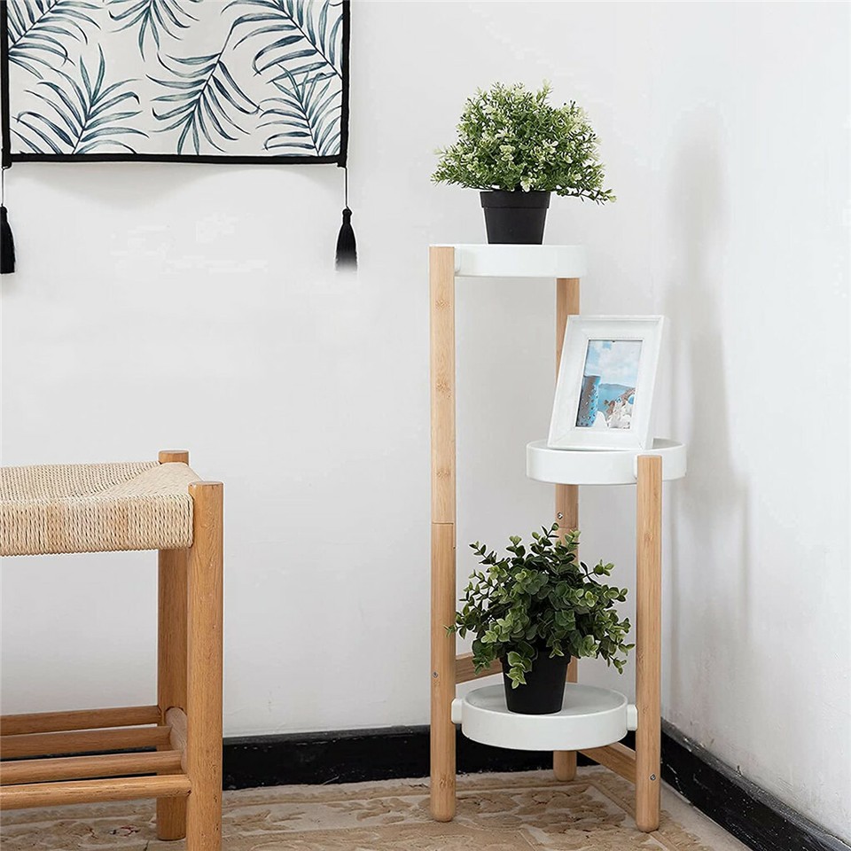 3 Tier Bamboo Plant Stand view 6