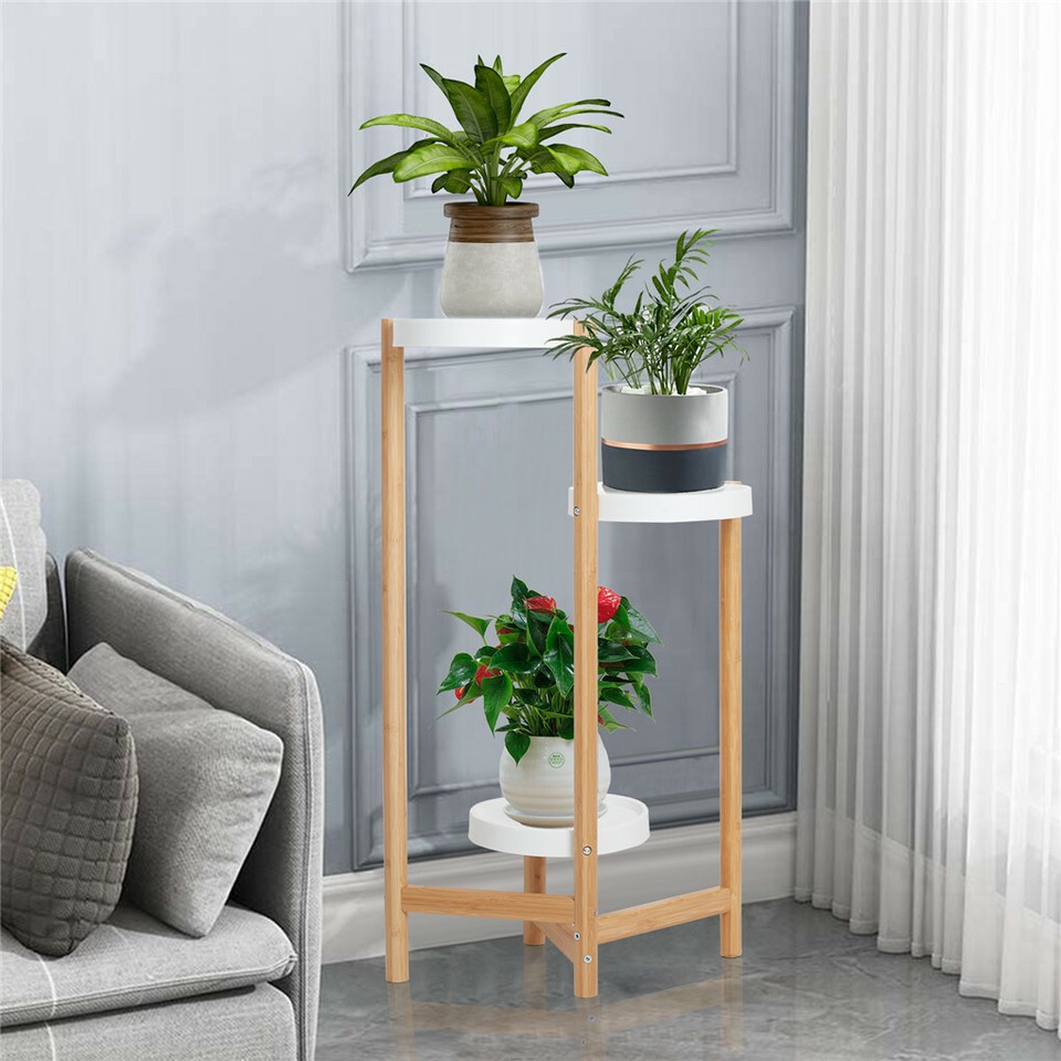 3 Tier Bamboo Plant Stand view 7