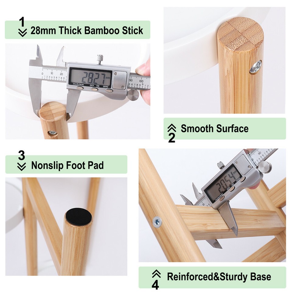 3 Tier Bamboo Plant Stand view 8
