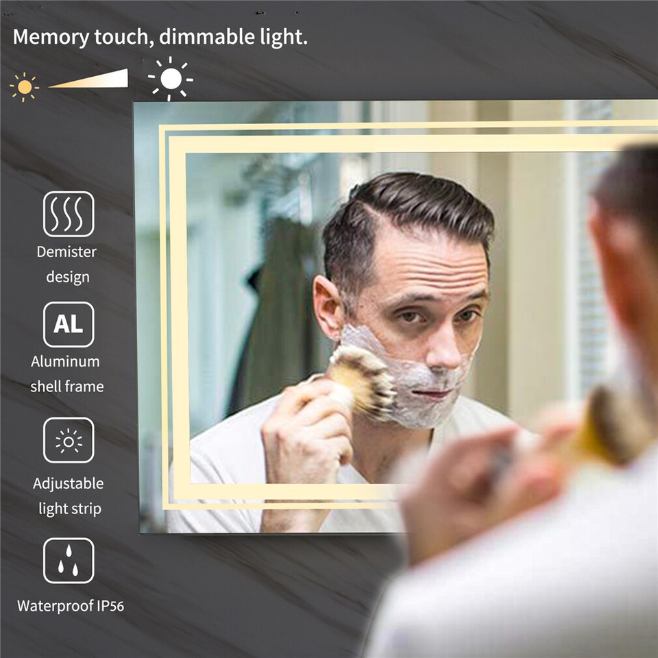 LED Bathroom Mirror with Anti-Fog & Adjustable Lighting view 4