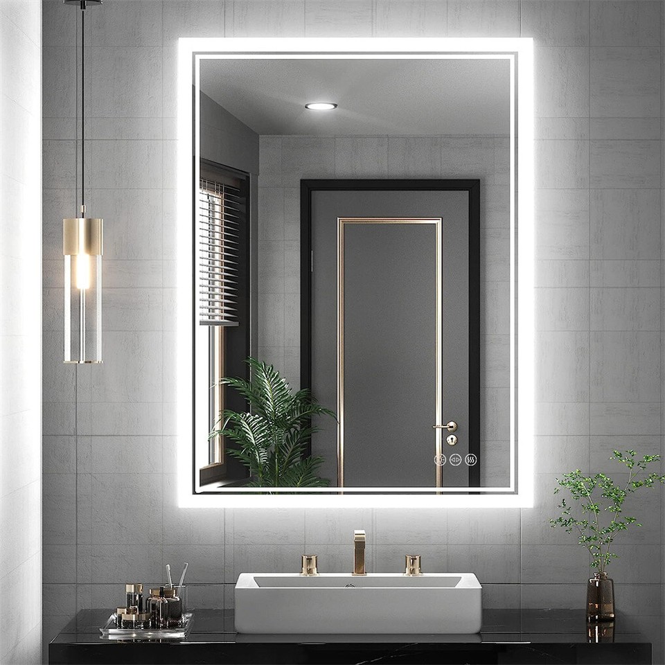 LED Anti-Fog Wall-Mounted Bathroom Mirror view 3