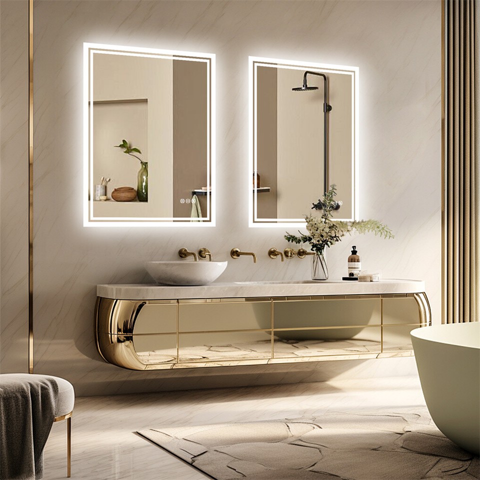 LED Anti-Fog Wall-Mounted Bathroom Mirror view 6