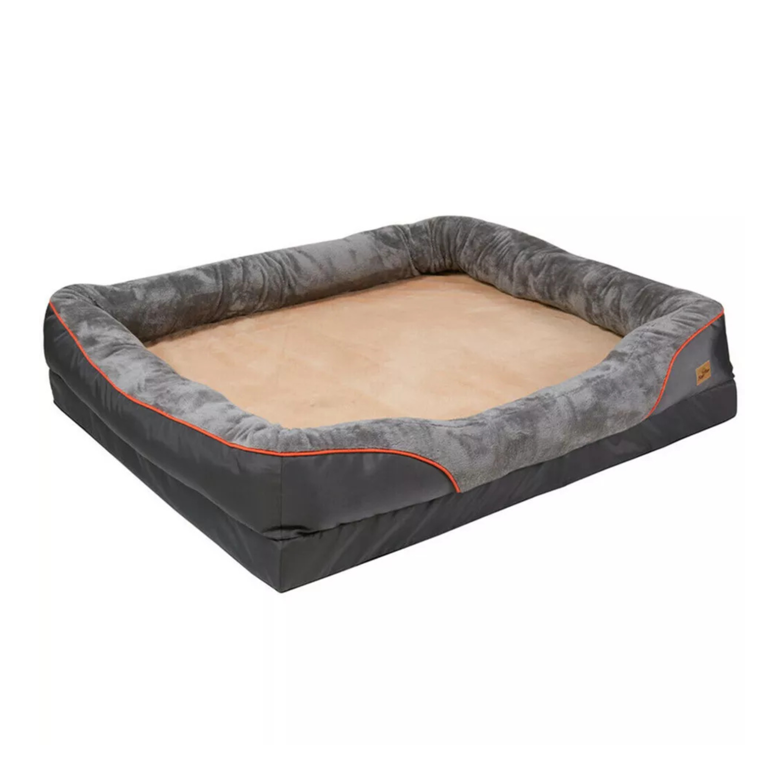 P&P Gray 3XL Pet Bed With Thick Sponge Foam And Waterproof Oxford Base