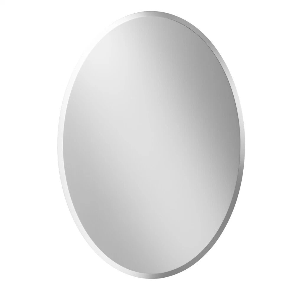 Beveled Edge Oval Wall Mirror — image 1