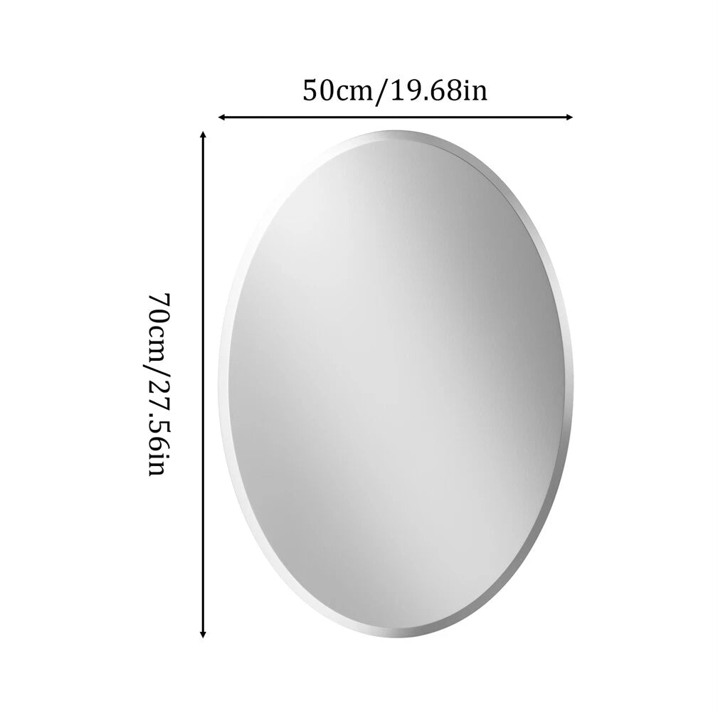 Beveled Edge Oval Wall Mirror view 2