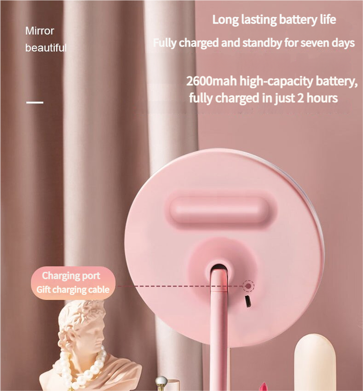 3PCS LED Makeup Mirror with Lights - Portable Tabletop Vanity Mirror view 2